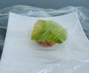 plastic wrap around the ball