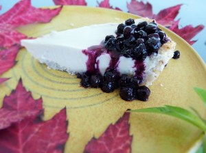 Lemon pie mit Blaubeeren
