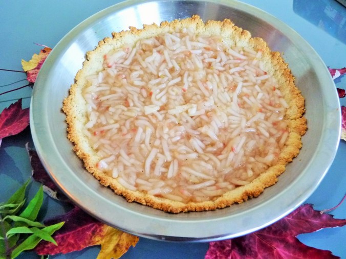 Pie mit angedickten Apfelraspeln