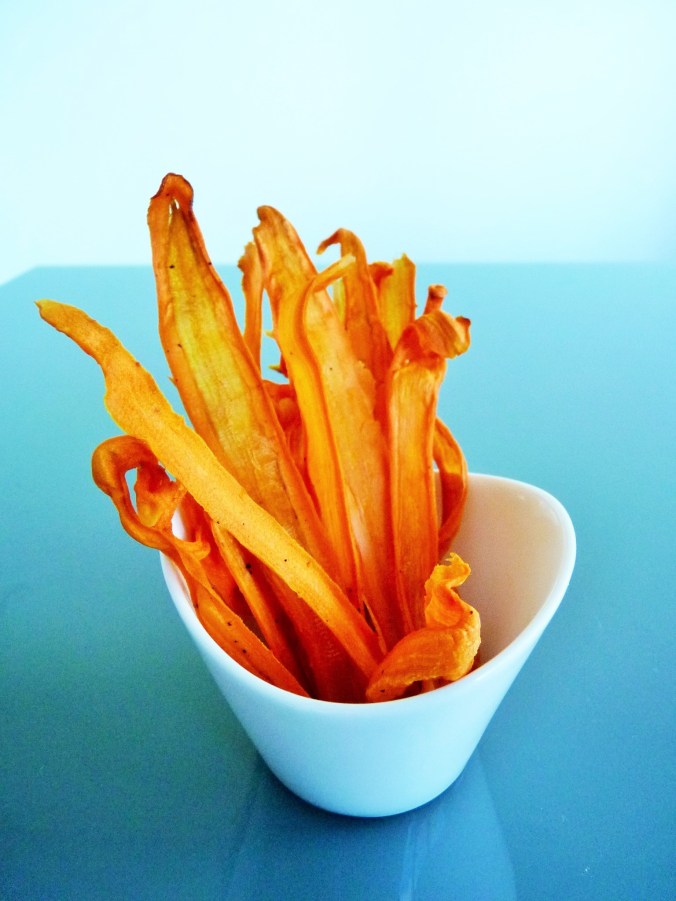 knusprige Karotten Chips