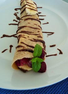 hauchdünne Pfannkuchen Crêpes