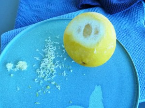 bio Zitrone eingefroren