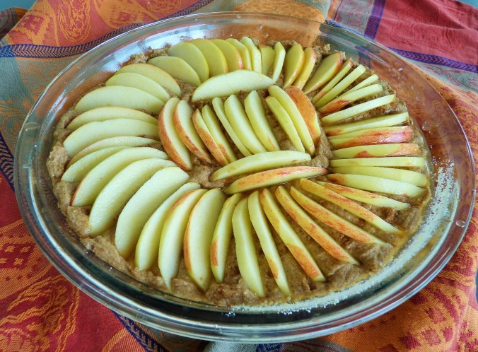 Apfelkuchen vor dem Backen