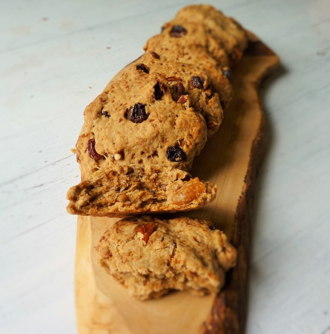 pecan-cranberry cookies