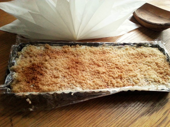 Zwetschgenkuchen in rechteckiger Form